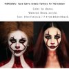 2 Packs Face Gems Stick Jewels Tattoos for Women Halloween Cosplay Makeup, Day of the Dead Sugar Skull Crystal Rhinestones Temporary Sticker Decorations for Halloween Festival Concert Dress-up