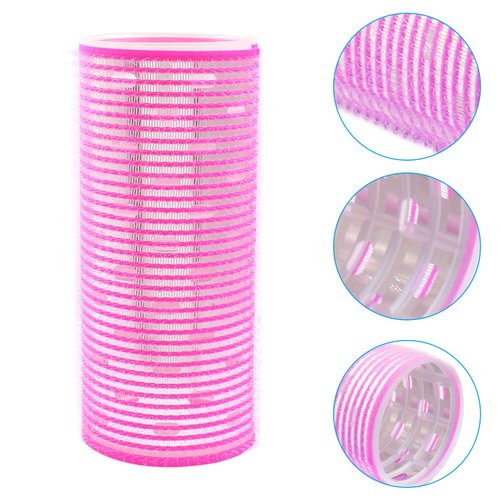 Coufce 4 Pcs Hair Curlers Rollers 2 Inch Self Grip Holding Rollers Aluminium Core Curler Roller Hairdressing Curler for Long Medium Short Thick Fine Hair Volume（Rose Red, Light Pink, Purple, Black）