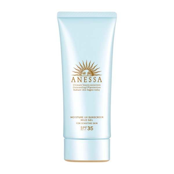 Shiseido Anessa SPF35 PA+++ Moisture UV Mild Gel Unscented Sunscreen 90g/3.2 oz (2021 Version)