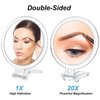 AMISCE 20x Magnifying Mirror, Travel Handheld Mirror - 2-Sided with 1X 20X Magnification Adjustable Handle, Portable, Small, Girl Women Mother's Gift