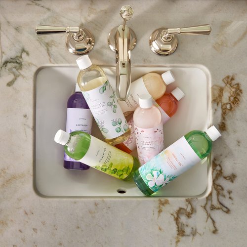 Thymes Mandarin Coriander Hand Wash Refill - Scented Liquid Hand Soap - Nourishing and Lightly Scented, Ideal for Daily Cleansing - Warm & Fresh Mandarin Scent - Liquid Hand Soap - 24.5 Fl Oz