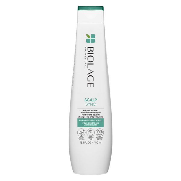 Biolage Scalp Sync Anti-Dandruff Shampoo | Targets Dandruff, Controls The Appearance of Flakes & Relieves Scalp Irritation | Paraben Free | For Dandruff Control | Vegan | Salon Shampoo | 13.5 Fl. Oz