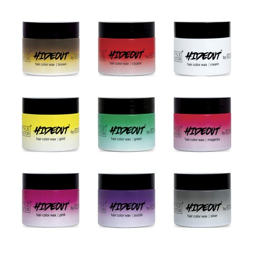 Edge Booster Style Factor HIDEOUT Hair Color Wax Mini 1.7 Oz (Cream)