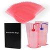 Denergy Tattoo Bottle Bags-Pink 250pcs Dental Bottle Cover Tattoo Wash Bottle Bags Squeeze Bottle Bag Sleeves Barrier for Tattoo Bottles Tattoo Supplies (Pink 500ML)