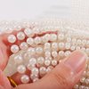 MOLILON 2032pcs Face Gems Jewels Bling Rhinestones Crystals Adhesive Pearl Stickers Stick On Pearls Makeup Jewelry Nail Art Stickers Gems Beads for Hair, Body, Face, Eye (Beige Pearls+Crystal)