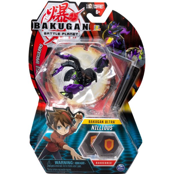 Bakugan Ultra, Nillious, 3-inch Collectible Action Figure and Trading Card, for Ages 6 and Up