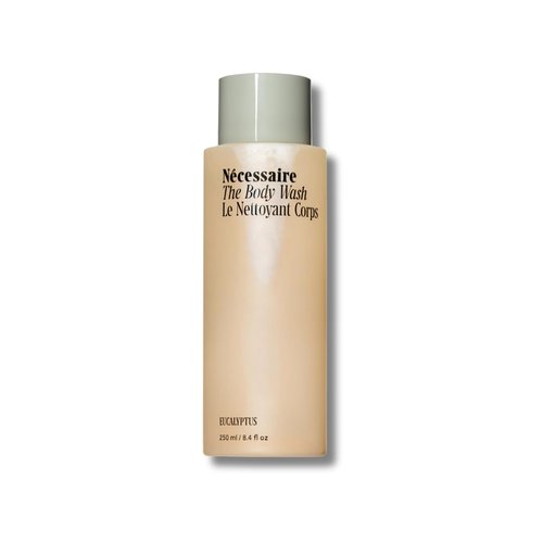 Nécessaire The Body Wash Eucalyptus - Replenishing Oil-In-Gel Cleanse with Niacinamide, Vitamin C/E + Omega 6/9. Dermatologist-Tested. Non-Comedogenic. 250 ml / 8.4 fl oz.