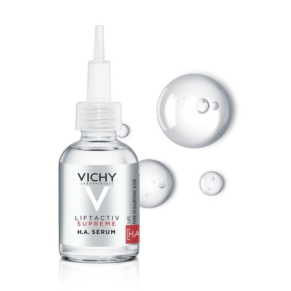 Vichy LiftActiv Supreme 1.5% Hyaluronic Acid Face Serum & Wrinkle Corrector | Anti Aging Serum For Face To Reduce Wrinkles, Plump, & Smooth | Suitable For Sensitive Skin | 1.01 Fl. Oz