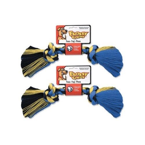 Mammoth Pet 2 Pack of Flossy Chews Rope Bone Dog Toy, Medium 12-Inch