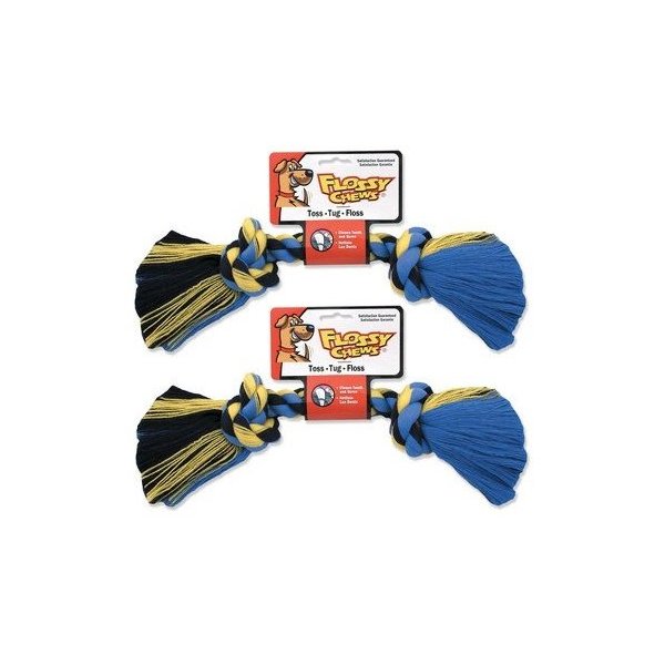 Mammoth Pet 2 Pack of Flossy Chews Rope Bone Dog Toy, Medium 12-Inch