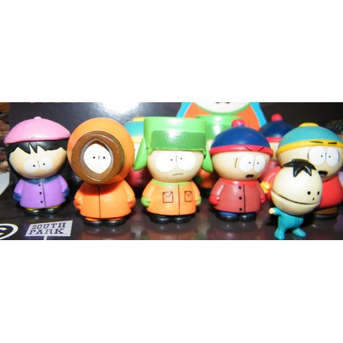A G I South Park Collectible Figurines Complete Set of 12 Pcs (1 Inch Tall Size) Figures