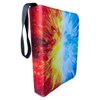 Vibrant Artistic Trading Card Binder with Sleeves, Fire and Ice Design, 4 pocket Trading Card Binder, 400 pocket, PU Collection Card Album, Folder for Game Cards