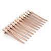Drayas 12Pcs/set 3.7 Inches Metal Hair Clips for Styling and Sectioning,Dividing Duck Bill Clips with Prevent slippery Holes, Professional Salon Hair Clips for Women and Girls (Rose Gold)