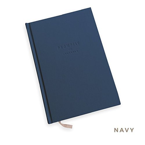 Promptly Journals, A Complete Childhood History: From Pregnancy to 18 Years Old (Navy Blue, Linen) | Baby Book and Pregnancy Journal | Baby Memory Book