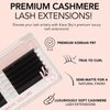 KIARA SKY LASH Cashmere Volume Lash Extensions | Premium Cashmere Lash Extensions | Soft Semi-matte natural finish | For Professional Eyelash Extensions Use Only | Black, (D-0.05-15MM)