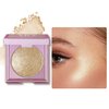 MAEPEOR Face Highlighter Palette 8 Colors Smooth Shimmer Highlighter Palette Longlasting Shiny Face Illuminator Highlighter Makeup (03 Champagne Gold)