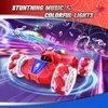 BAIWU Remote Control Stunt car, Gesture Sensing RC Cars,2.4G Drift Hand Controlled RC Twist Cars Offroad 360° Rotation with Lights Music, RC Drift Cars Toy for Boys Girls 6-12 Birthday Gift