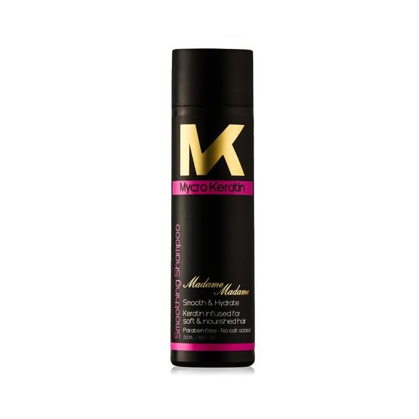 Mycro Keratin Madame Madame Moisturizing Shampoo for Thick, Coarse & Medium Hair – Paraben & SLS Free, Infused with Argan Oil & Vitamins (8.45 Fl Oz)