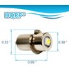 HQRP High Power Upgrade Bulb 3W LED 180LM 6-24V Compatible with Hitachi 318767 UB18D UB18DAL Flashlight