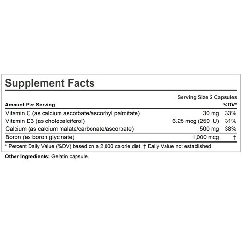 Andrew Lessman Calcium Intensive Care - 60 Capsules - Maintains Healthy Bone and Skeletal Tissues. Vitamin D & Boron. Ultra-Fine, Highly Absorbable Powder in Easy-to-Swallow Capsule. No Additives.