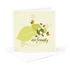 3dRose Greeting Cards - Eco-Friendly Leaf Earth Day Environmental Vector Design - 12 Pack - Floral and Nature Designs