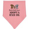 inktastic Adopt a Rescue Dog Pet Baby Bandana Bib Mauve and Natural 2bf60