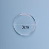 8 Pcs Easy Fan Volume Lash Pad Silicone Round Blossoming Lashes Pallet Eyelash Holder for Eyelash Extension Supplies (Clear)
