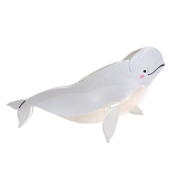 Novelty White Beluga Hair Clips,Cellulose Acetate Hair Clips,Big Claw Clips for Girl,Hair Accessories