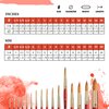 Princeton Series 4050 Synthetic Sable Watercolor Brushes 10 short handle round