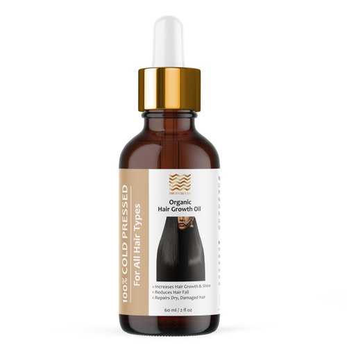 Five Rivers Soul Organic Hair Growth Oil, Scalp Massage Hair Oil for Hair Growth, Hair Thickness Shine and Repair, 100% Coldpressed, Amla Blackseed Olive Castor Coconut and Rosemary Oils 2 fl oz