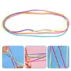 SAFIGLE 20 Pcs String Flip Rope Cats Cradle Game Cats in The Cradle Colourful Finger Rope Elastic Fitness Game Hand Game Educational Stretch Rope Cat Games Elastic Band Child Cloth Toy