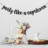 Party Like a Capricorn Banner, Big Capricorn Energy, Capricorn Season, 12 Zodiac Constellations Capricorn Birthday Party Decorations (Black)