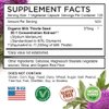 FarmHaven USDA Organic Milk Thistle Capsules |30X Concentrated Seed Extract & 80% Silymarin Standardized - Supports Liver Function and Overall Health | Non-GMO | 120 Veggie Capsules