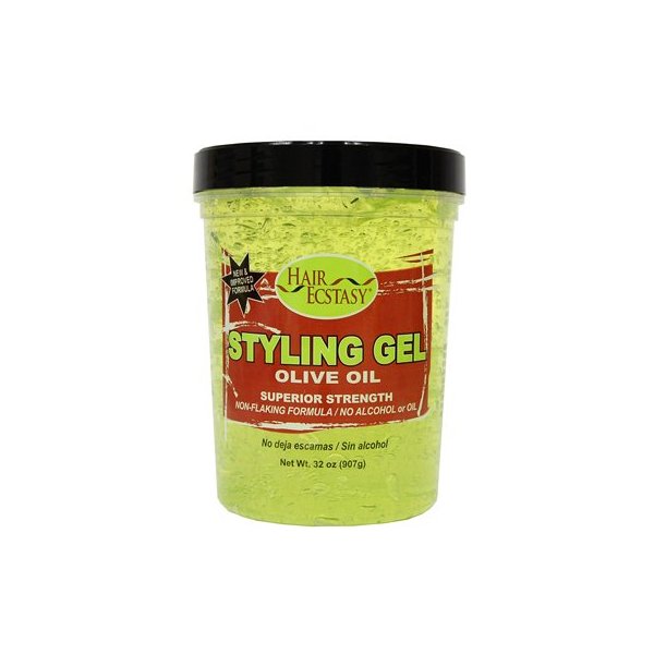 Hair Ecstasy Styling Gel 32oz Olive Oil Super Strength