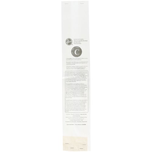 Hoover Type C Replacement Bags for Bottom-Fill Convertible Upright Vacuum Cleaners, 4010077C, 3 Pack , Tan