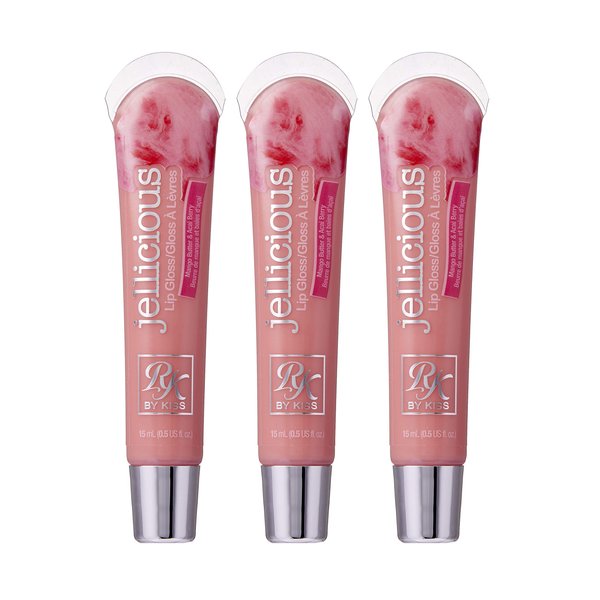 Ruby Kisses Jellicious Mouth Watering Lip Gloss JLG04 (3 PACKS)