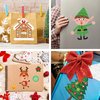 Joy Bang Christmas Crafts for Kids, 30 Sheets Make Your Own Gnome Santa Snowman Christmas Face Stickers, Xmas Games Activities Sticker for Children Winter Holiday Classroom Party Favors Gifts