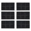 IRIS USA, Inc. Replacement Filters for Dog & Cat Pet Water Fountain, 6 Pack PWF-200F, Black Filter (587295)
