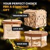 ESC WELT Wooden Secret Treasure Box - Creative Gift Box for Money, Voucher, Gift Cards - 3D Wooden Box Game - Gift Box Riddle Game - Gift Box for Teens and Adults - 3D Wooden Puzzle