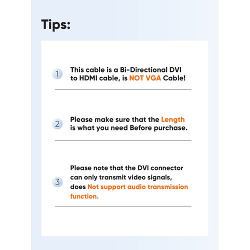 CableCreation DVI to HDMI Adapter,2-Pack Bi-Directional DVI Male to HDMI Female Converter, Support 1080P, 3D for PS3,PS4,TV Box,Blu-ray,Projector,HDTV
