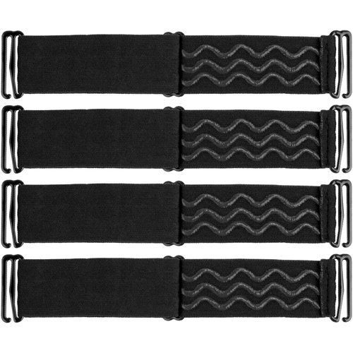 Rolybag Black Adjustable Elastic Band for Wigs Nonslip Wig Elastic Bands Removable Elastic Wig Strap Adjustable wig band for glueless wig Elastic Wig Straps Accessories for Sewing Making Wigs (4pcs)