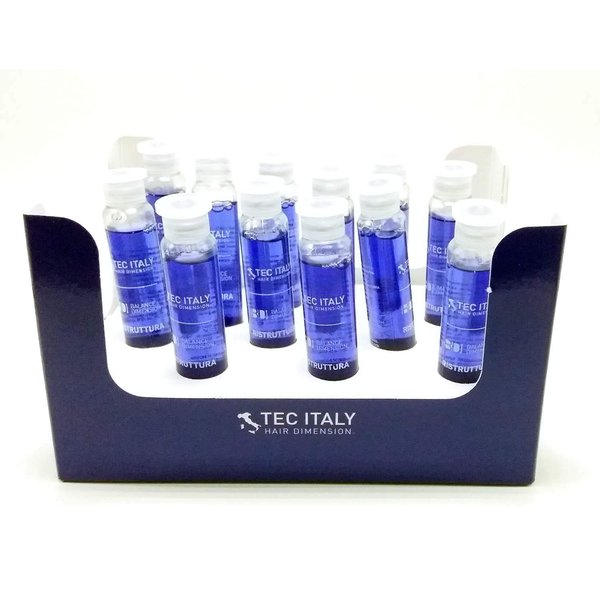 Tec Italy Recunstruct Hair Treatment Al Semi Di Lino 0.33oz 12 Count Ampolletas