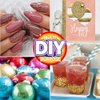 LEOBRO 24 Colors Body Glitter, Extra Fine Glitter, Festival Glitter Makeup Glitter Cosmetic Glitter for Nail Art Face Body Hair, Resin Art Crafts Eyeshadow Lip Gloss Making
