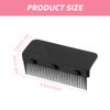 2Pcs 2024 New Flat Iron Comb, Upgrade Barber Hair Straightening Comb Flat Iron Comb Attachment Clip on Comb Attachment for Flat Iron, Professional or Home Use Compact Hair Styling Tool(Black)