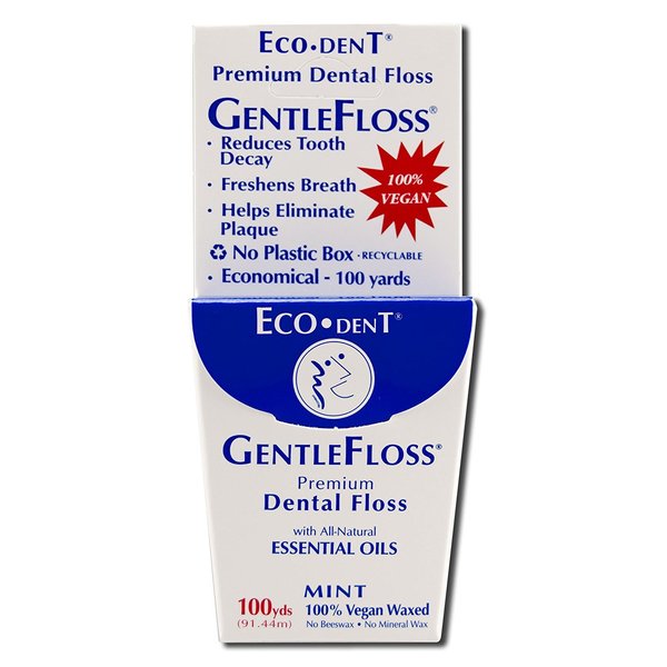 Eco-Dent Gentlefloss Premium Dental Floss Mint - 100 Yards