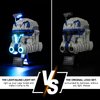 LIGHTAILING Light for Lego- 75349 Captain-Rex Helmet - Led Lighting Kit Compatible with Lego Building Blocks Model - NOT Included The Model Set