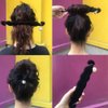 3 PACK Pearl Hair Bun Maker for Women Lazy Hair Curler Bun Clips Magic Beauty Hair Hairstyle Foam Sponge Donut Maker Ponytail Bun Maker Twister Hairstyle Styling Tool Accessories
