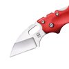 Cold Steel Mini Tuff Lite 2" 4034SS Sheepsfoot Razor-Sharp Blade 3" Griv-Ex Red Handle Everyday Carry Pocket Folding Knife