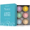 Bath Bombs Christmas Gift Set Kit 6 x 4 Oz Best Ultra Fizz Essential Oil Handmade Spa Bomb Fizzies Perfect for Bubble & Spa Bath Organic & Natural Ingredients Tub Tea Bath Basket
