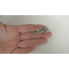 Generic 2 small silver rose flower leaf metal alligator hair clip for fine thin hair